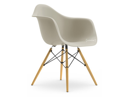Eames Plastic Armchair RE DAW Pebble|Without upholstery|Without upholstery|Standard version - 43 cm|Ash honey tone