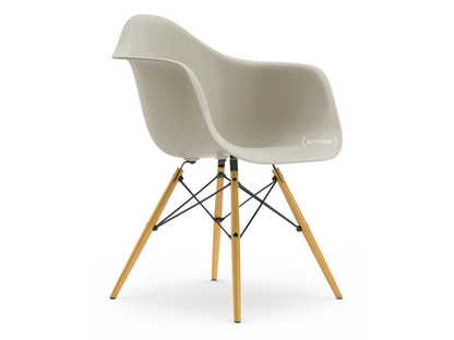 Eames Plastic Armchair RE DAW Pebble|Without upholstery|Without upholstery|Standard version - 43 cm|Yellowish maple