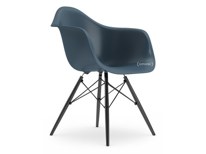 Eames Plastic Armchair RE DAW Sea blue|Without upholstery|Without upholstery|Standard version - 43 cm|Black maple