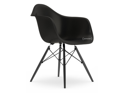 Eames Plastic Armchair RE DAW Deep black|Without upholstery|Without upholstery|Standard version - 43 cm|Black maple