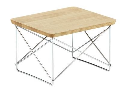 LTR Occasional Table Natural oak solid, oiled|Polished chrome