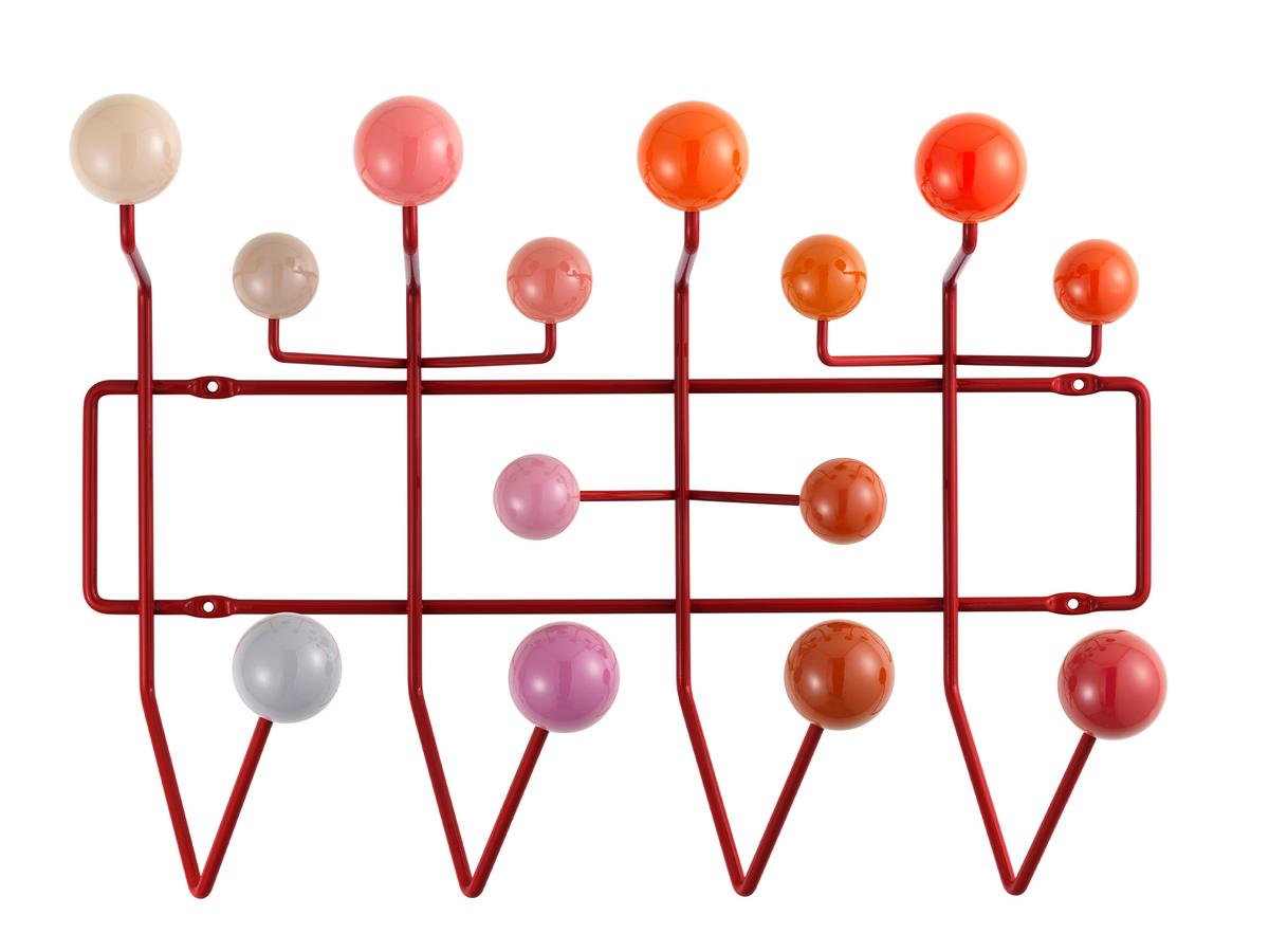 Fremsyn Institut Opgive Vitra Hang It All, Red: Balls red tones by Charles & Ray Eames, 1953 -  Designer furniture by smow.com
