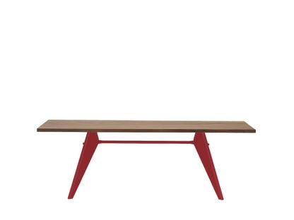EM Table 220 x 90 cm|American walnut solid, oiled|Japanese red