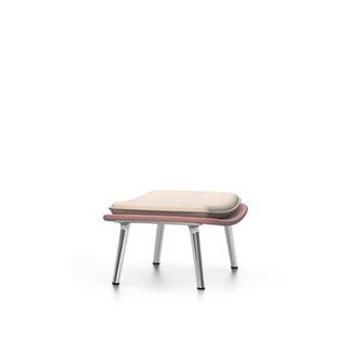 Slow Chair Ottoman Base polished|Red/Crème