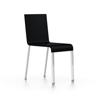 .03 Non-stackable|Base polished chrome|Without armrests|Basic dark