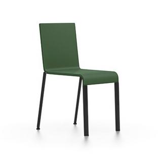 .03 Stackable|Base powder-coated black|Without armrests|Dark green