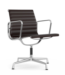 Aluminium Group EA 107 / EA 108 EA 107 - non-swivelling|Polished|Leather (Standard)|Chocolate