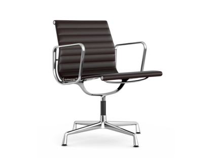 Aluminium Group EA 107 / EA 108 EA 108 - swivelling|Chrome-plated|Leather Premium F|Chocolate