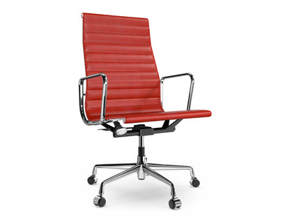 Aluminium Group EA 119 Chrome-plated|Leather (Standard)|Red
