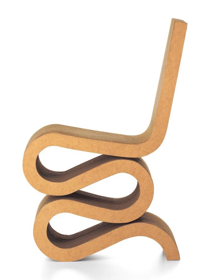 vitra wiggle side chair by frank gehry 1972 designer furniture by