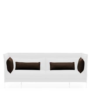 Cushion Set for Alcove Sofa For 2-seater|Credo|Chocolate/black
