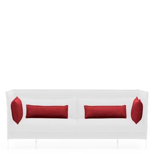 Cushion Set for Alcove Sofa For 2-seater|Laser|Red