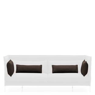 Cushion Set for Alcove Sofa For 2-seater|Laser|Nero/moorbrown