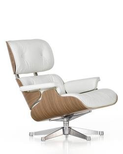 vitra lounge chair white version by charles ray eames 1956