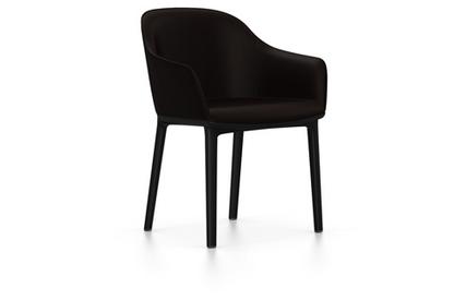 Softshell Chair with four-legged base Basic dark|Plano|Brown
