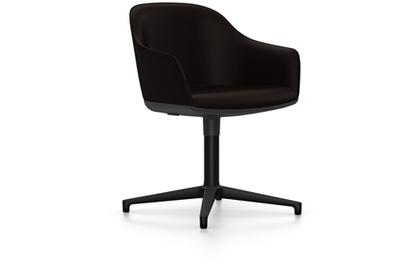 Softshell Chair with four star base Aluminum base powder coated basic dark|Plano|Brown