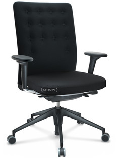 ID Trim With lumbar support|FlowMotion-with tilt mechanism, with seat depth adjustment|With 2D armrests|5 star foot , basic dark plastic|Seat and back Plano|Nero