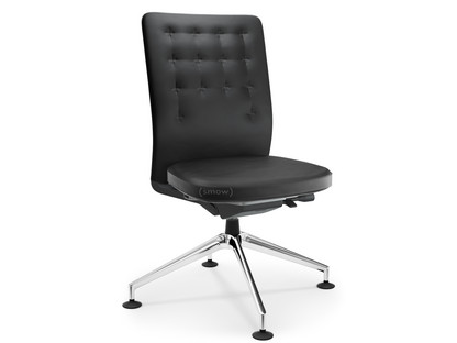 ID Trim Conference With lumbar support|Without armrests|Basic dark|Seat and back, leather|Asphalt