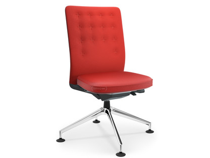 ID Trim Conference With lumbar support|Without armrests|Basic dark|Seat and back Plano|Poppy red