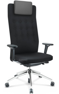 ID Trim L FlowMotion with seath depth adjustment|With 3D-armrests|Basic dark|Plano fabric nero