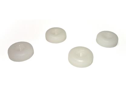 Glides (1 Set) for Vitra Chairs For DAW/DSW/DKW|Pads for carpet, white