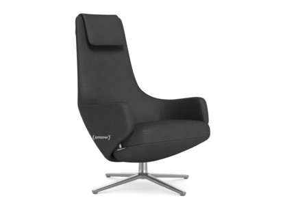 Repos Chair Repos|Fabric Dumet carbon/black|41 cm|Polished
