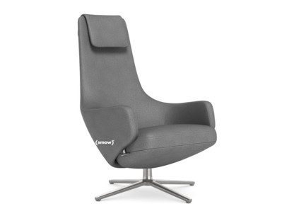 Repos Chair Repos|Fabric Dumet sierra grey melange|41 cm|Polished