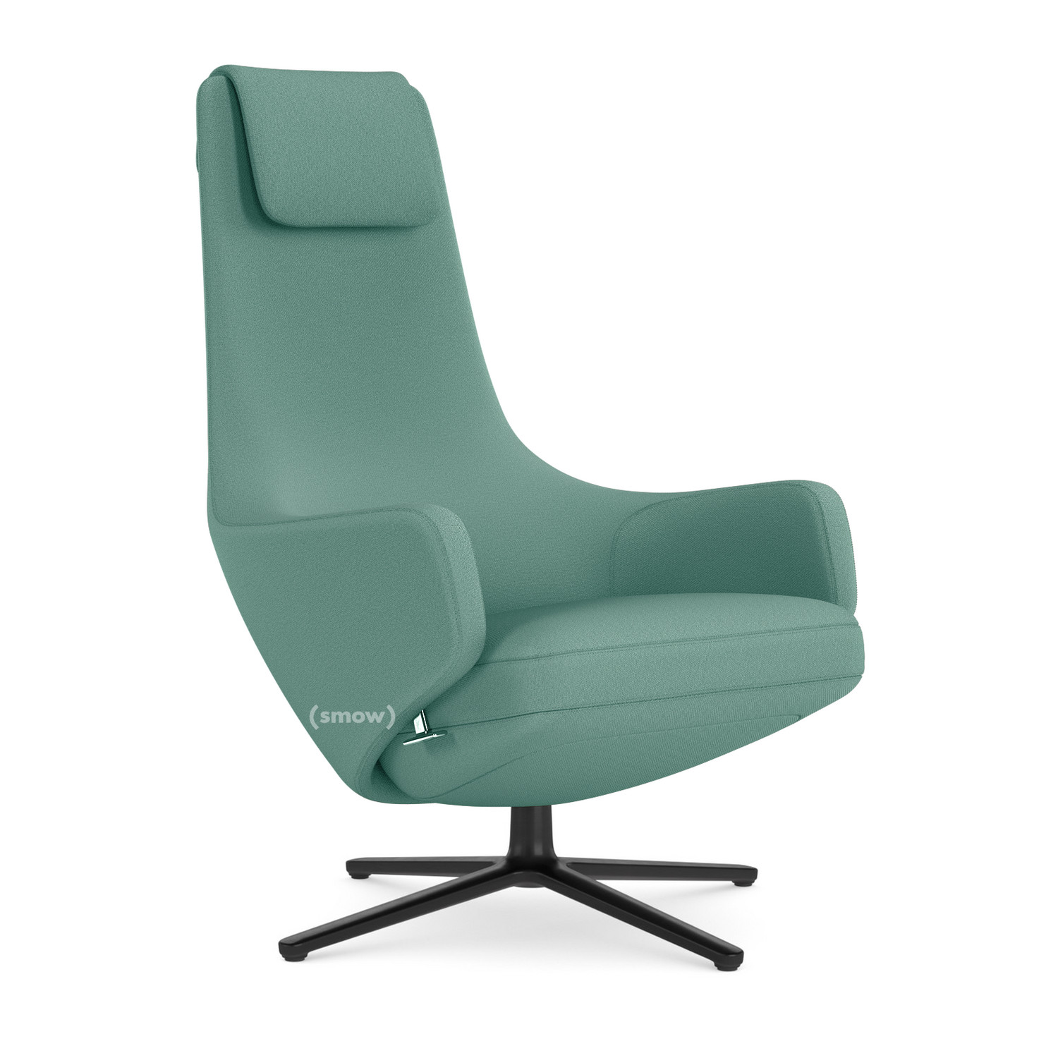 Vitra Repos Chair Fabric Mello Green Grey 46 Cm Basic Dark