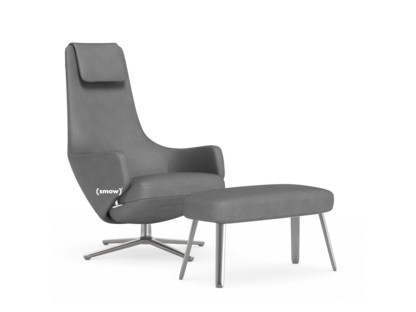 Repos Chair Repos & Panchina|Fabric Dumet sierra grey melange|41 cm|Polished