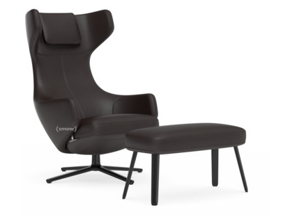 Grand Repos Chair Grand Repos & Panchina|Leather Premium F chocolate|41 cm|Basic dark