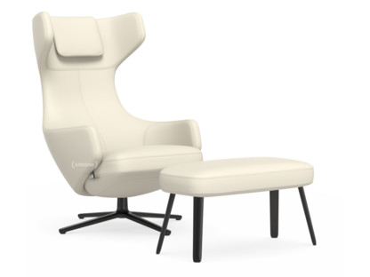 Grand Repos Chair Grand Repos & Panchina|Leather Premium F snow|46 cm|Basic dark