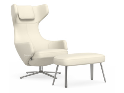 Grand Repos Chair Grand Repos & Panchina|Leather Premium F snow|46 cm|Polished