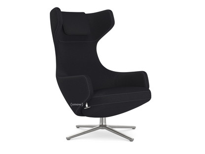 Grand Repos Chair Grand Repos|Fabric Cosy 2 Merino black|46 cm|Polished