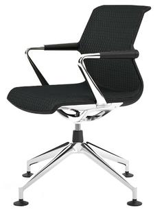 Unix Chair with Four Star Base Diamond Mesh asphalt|Basic dark