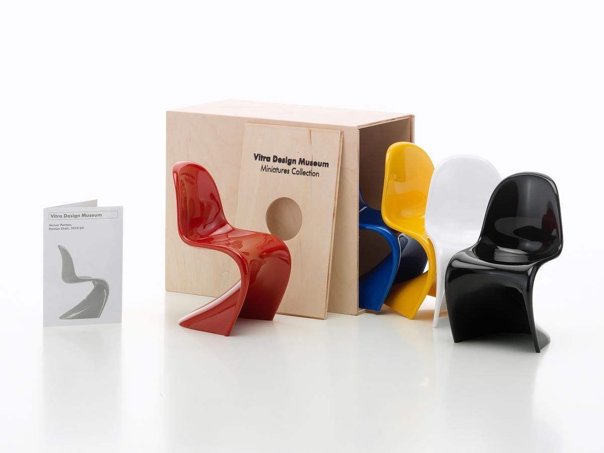 超ポイントアップ祭 Panton Verner by | Vitra | 5) of (Set Miniature Chairs その他