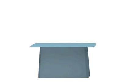 Metal Side Table Outdoor Large (H 35,5 x B 70 x T 31,5 cm)|Ice grey
