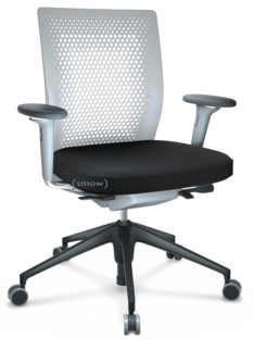 ID Air Soft grey|Plano fabric-66 nero|Soft grey|5 star foot , basic dark plastic|With 3D-armrests