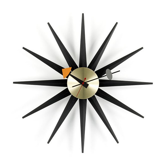 ど*ぴ様 （正規品）Vitra 　ジョージ・ネルソンSunburst Clock Sunburst Clock: Multicolor - SFMOMA Museum Store