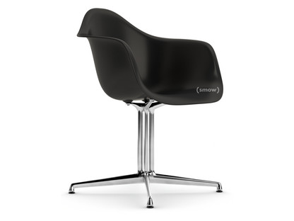 Eames Plastic Armchair RE DAL Deep black|Without upholstery|Without upholstery