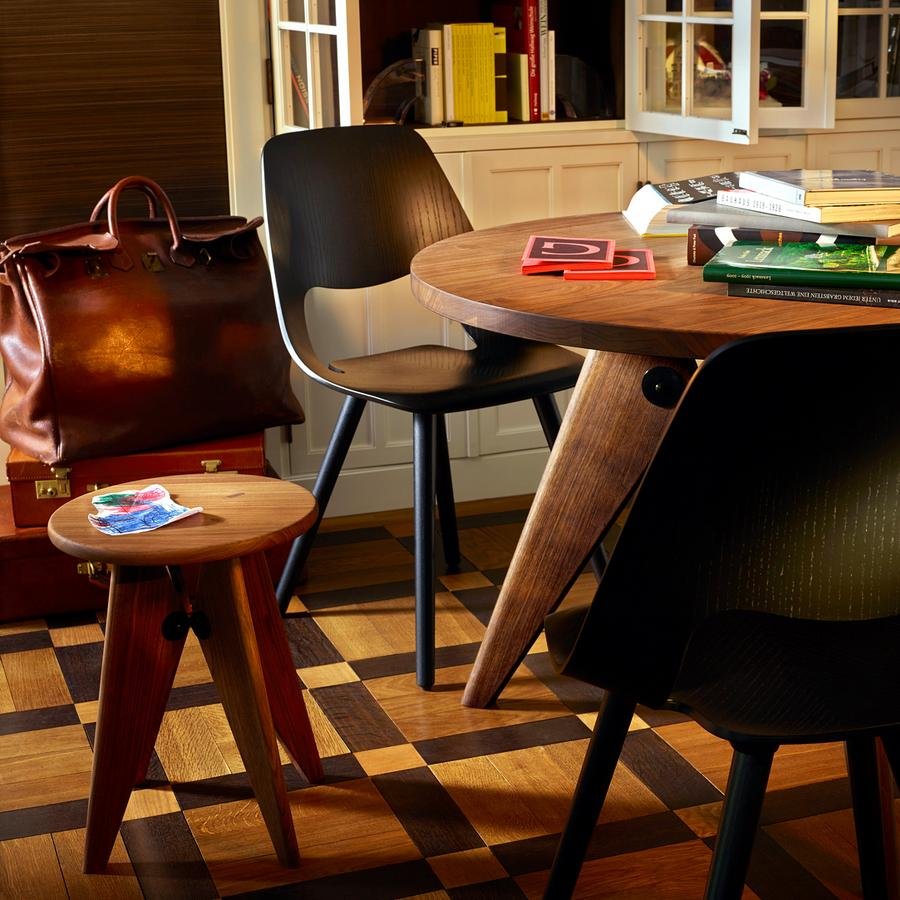 ジャンプルーヴェVitra Tabouret Bois solvay スツール Tabouret Solvay Stool by Jean Prouve for Vitra | hive