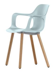 HAL Armchair Wood Ice grey|solid oak, light natural with protective varnish