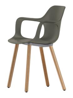 HAL Armchair Wood Basalt grey|solid oak, light natural with protective varnish