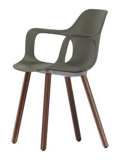 HAL Armchair Wood Basalt grey|Dark oak with protective varnish