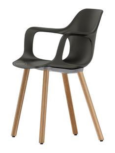 HAL Armchair Wood Deep black|solid oak, light natural with protective varnish