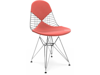 Seat Cushion for Wire Chair (DKR/DKW/DKX/LKR) Seat and backrest cushion (Bikini)|Hopsak|Poppy red / ivory