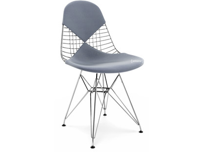 Seat Cushion for Wire Chair (DKR/DKW/DKX/LKR) Seat and backrest cushion (Bikini)|Hopsak|Dark blue / ivory