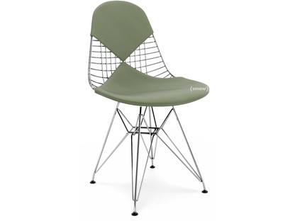 Seat Cushion for Wire Chair (DKR/DKW/DKX/LKR) Seat and backrest cushion (Bikini)|Hopsak|Ivory / forest