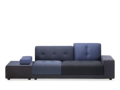 Polder Sofa Right armrest|Fabric mix night blue