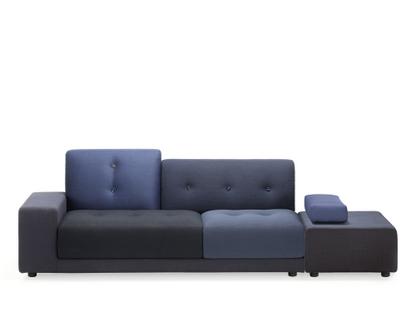 Polder Sofa Left armrest|Fabric mix night blue