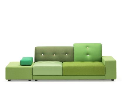 Polder Sofa Right armrest|Fabric mix green